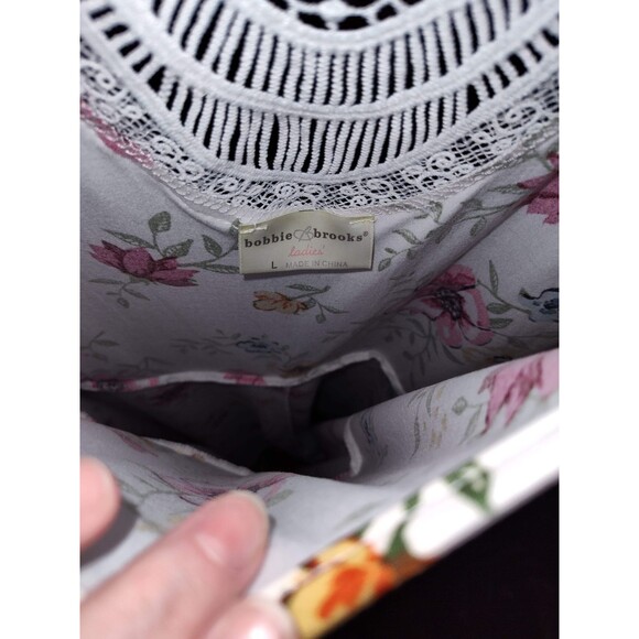 Bobbie Brooks Floral Short Dress with Lace Back - Picture 3 of 3